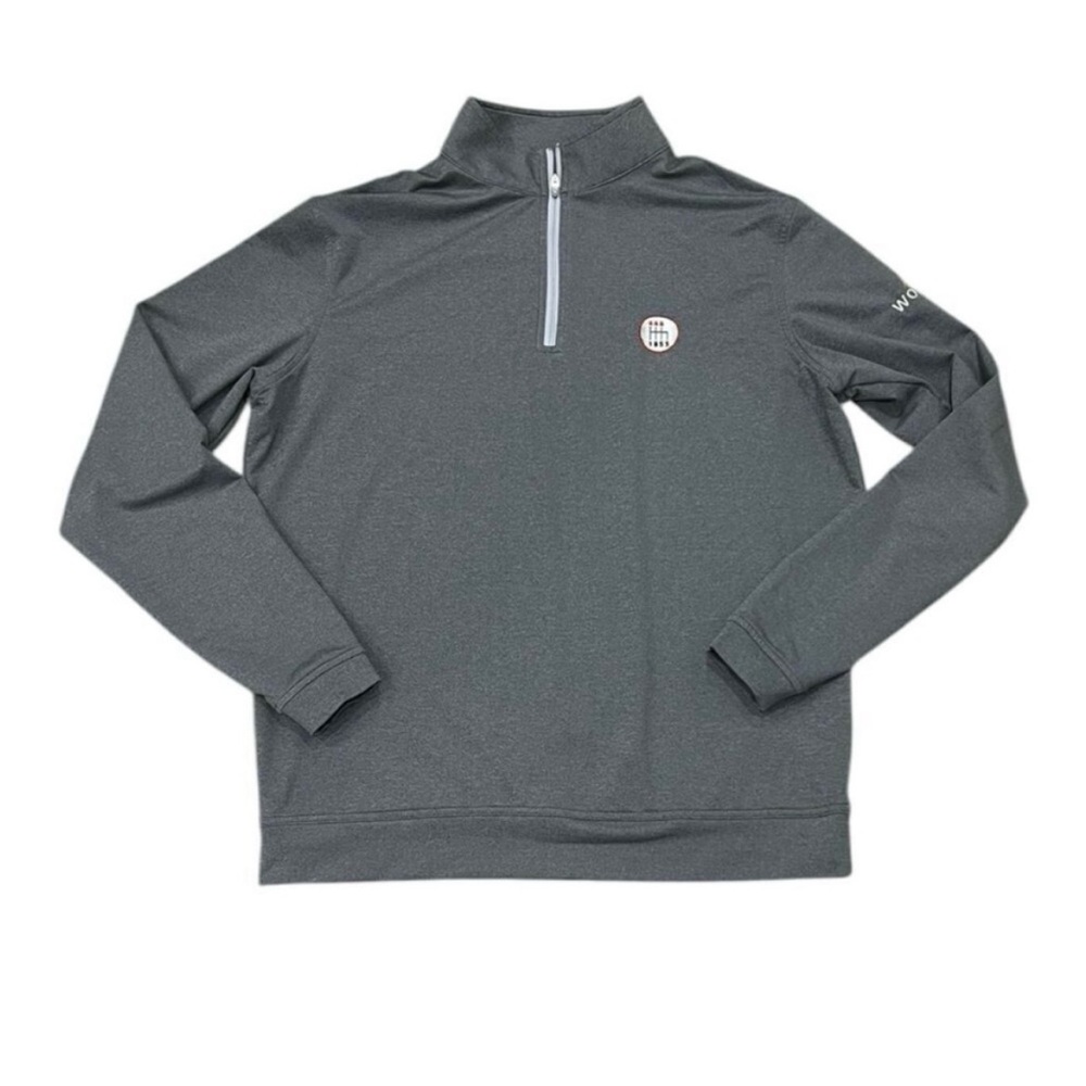 Peter Millar Charcoal Zip-Up Sweater